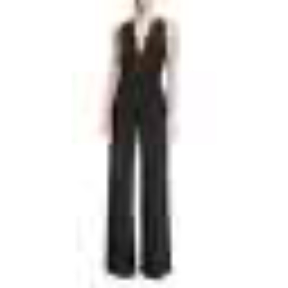 Theory Belted Jumpsuit Tux Wool Sleeveless Size 2 Black - Picture 14 of 14
